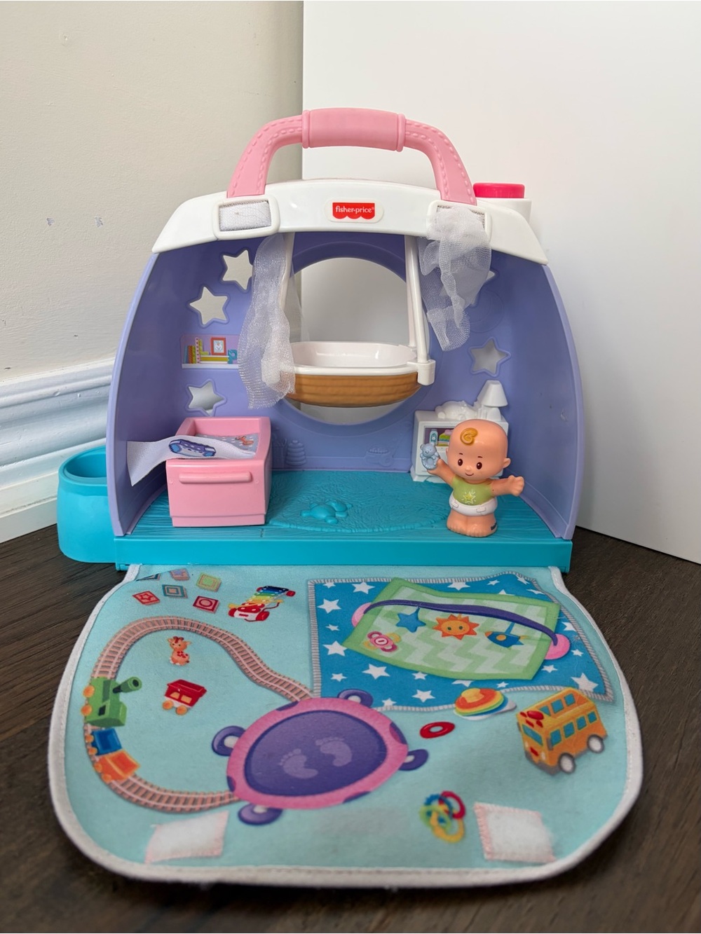 Fisher-Price Little People Baby Cuddle & Carry Nursery Set